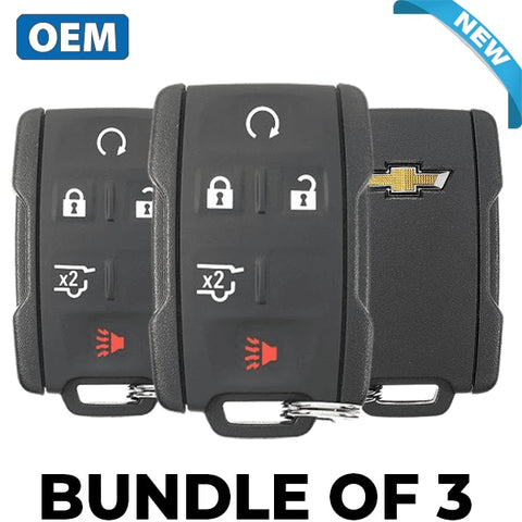 3 X 2015-2020 Chevrolet / 5-Button Keyless Entry Remote Pn: 13580081/ M3N32337100 (Bundle Of 3)