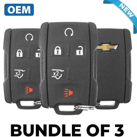 3 X 2015-2020 Chevrolet / 5-Button Keyless Entry Remote Pn: 13580081/ M3N32337100 (Bundle Of 3)