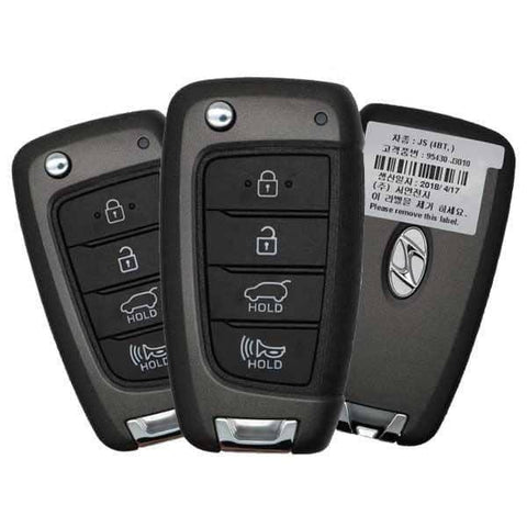 3 X 2019-2020 Hyundai Veloster / 4-Button Flip Key Pn: 95430-J3010 Sy5Igrge04 (Oem) (Bundle Of 3)