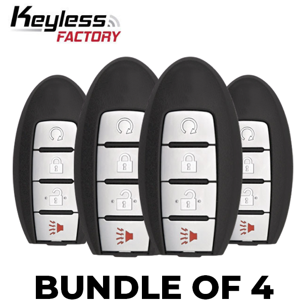 4 x 2017-2020 Nissan Rogue / 4-Button Smart Key / PN: 285E3-6FL2B / S180144109 / KR5S180144106(BUNDLE OF 4) - UHS Hardware