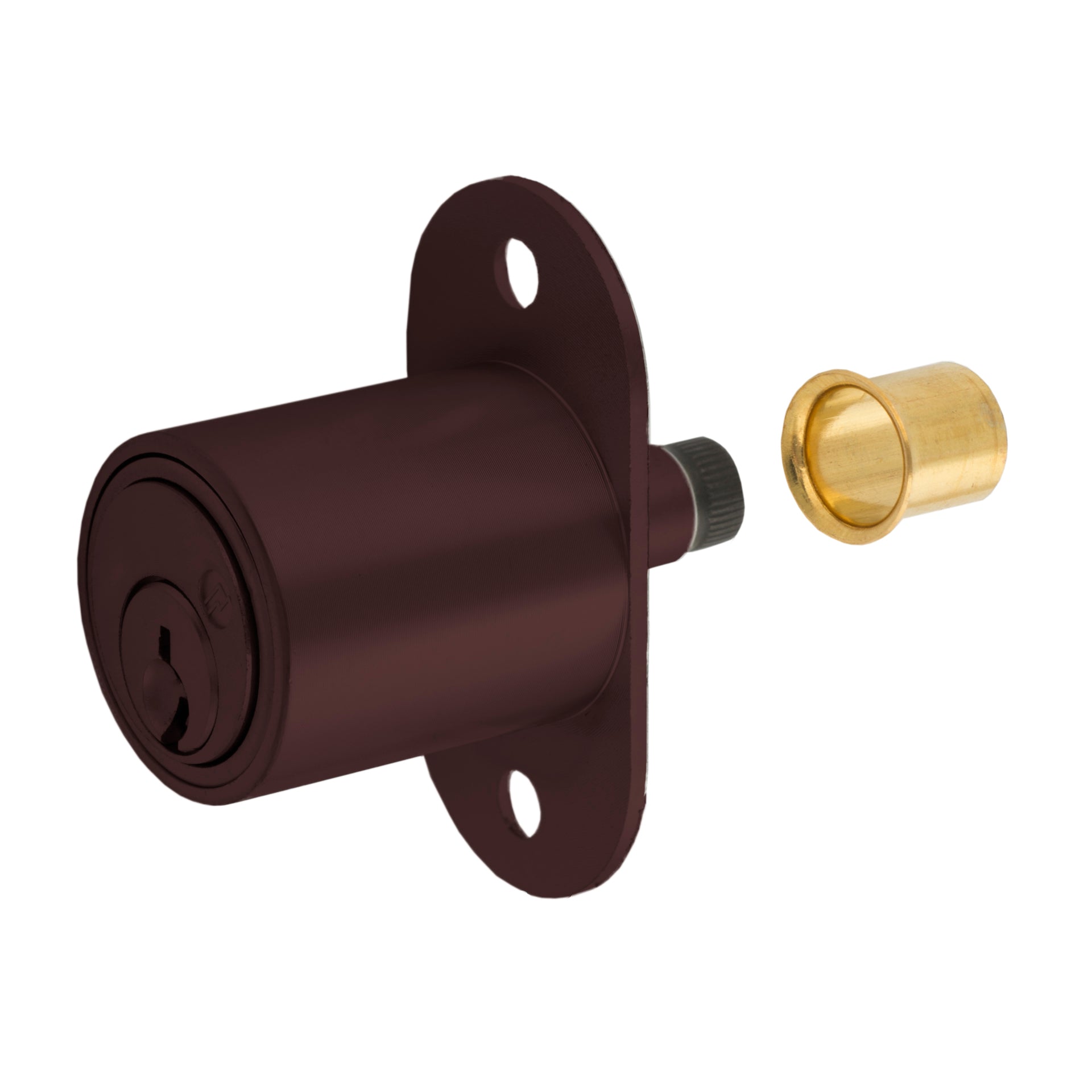 Olympus - 400SD - Sliding Door Plunger Lock - Oil Rubbed Bronze - 7/8" Material Thickness - Optional Keying - Grade 1 - UHS Hardware