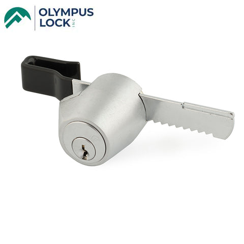 Olympus - 429R - Sliding Door Showcase/Ratchet Lock - Satin Chrome - Optional Keying - Grade 1 - UHS Hardware