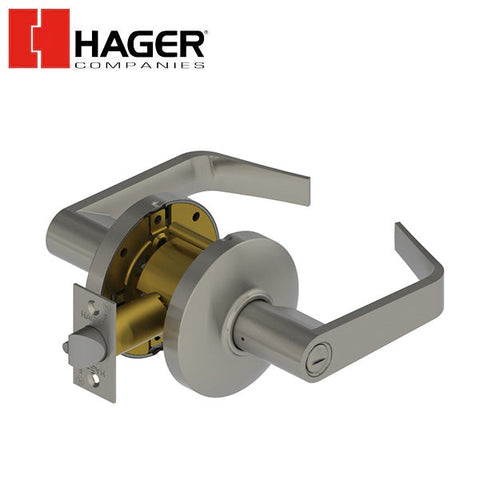 Hager - 3440 - Lever - Privacy - 2-3/4" Satin Chrome - Optional Lever
