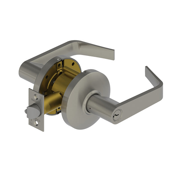Hager - 3453 - Lever - Entry - 2-3/4" - Satin Chrome - Optional Lever - Optional Keyway