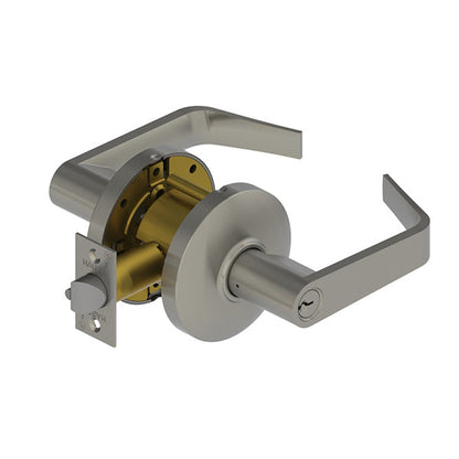 Hager - 3470 - Lever - Classroom - 2-3/4" - Satin Chrome - Optional Lever - Optional Keyway