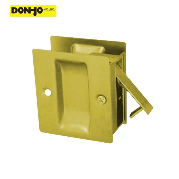 Don-Jo - PDL 100 - Pocket Door Lock - 2-1/2" Width - Optional Finish - UHS Hardware
