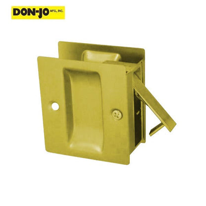 Don-Jo - PDL 100 - Pocket Door Lock - 2-1/2" Width - Optional Finish - UHS Hardware