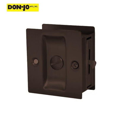 Don-Jo - PDL 101 - Pocket Door Lock - 2-1/2" Width - Optional Finish - UHS Hardware