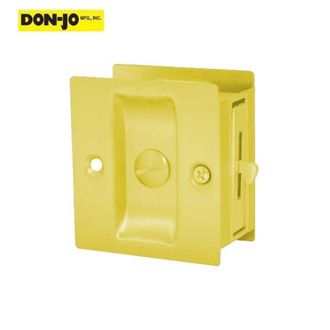 Don-Jo - PDL 101 - Pocket Door Lock - 2-1/2" Width - Optional Finish - UHS Hardware