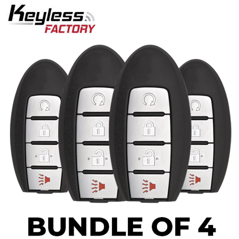 4 x 2017-2020 Nissan Rogue / 4-Button Smart Key / PN: 285E3-6FL2B / S180144109 / KR5S180144106(BUNDLE OF 4) - UHS Hardware