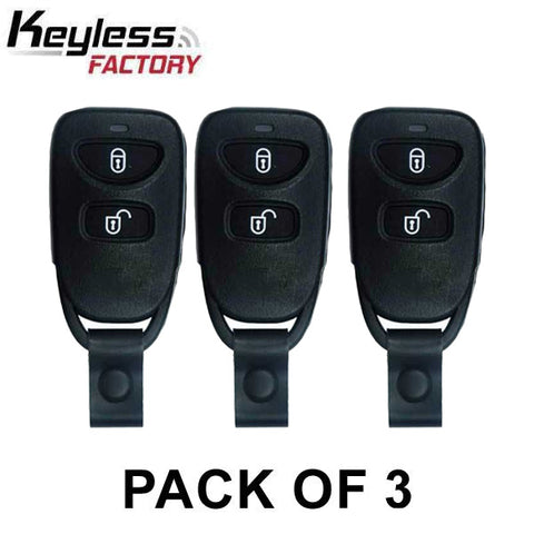3 x 2006-2008 Hyundai Accent / 3-Button Keyless Entry Remote / PN: 95430-1E011 / PLNHM-T002 (AFTERMARKET) ﻿(Pack of 5) - UHS Hardware