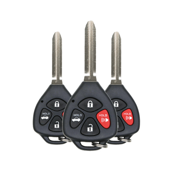 3 X 2013-2020 Subaru BRZ / Scion FR-S / 4-Button Remote Head Key / PN: 57497-CA110 / HYQ12BBY (G Chip) (Bundle of 3) - UHS Hardware