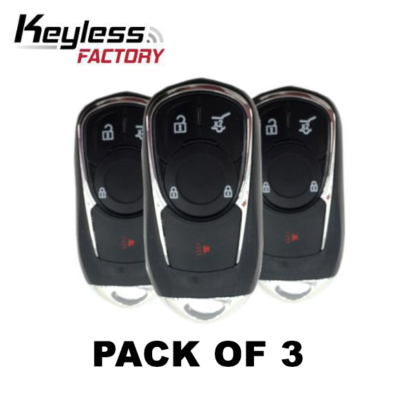 2017-2019 Buick Envision / 4-Button Smart Key / HYQ4AA (Bundle of 3) - UHS Hardware