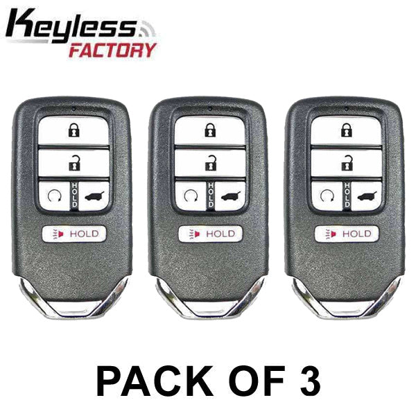 3 x 2019-2021 Honda Passport Pilot / 5-Button Smart Key / PN: 72147-TG7-AA1 / KR5V44 KR5T44 (AFTERMARKET) (Pack of 3) - UHS Hardware