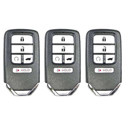 3 x 2019-2021 Honda Passport Pilot / 5-Button Smart Key / PN: 72147-TG7-AA1 / KR5V44 KR5T44 (AFTERMARKET) (Pack of 3) - UHS Hardware