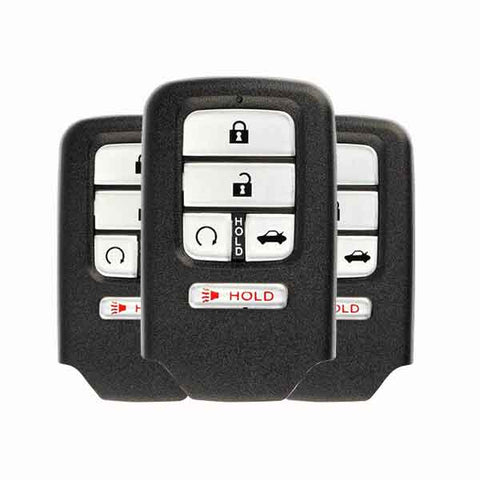 3 x 2016-2019 Honda Civic / 5-Button Smart Key / PN: A2C92005700 / KR5V2X (RSK-HON-CIV-5) (Bundle of 3) - UHS Hardware