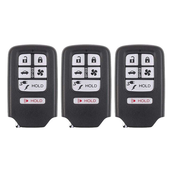 3 x 2018-2021 Honda Clarity / 6-Button Smart Key / PN: 72147-TRW-A01 / KR5V2X V42 (AFTERMARKET) (Pacl of 3) - UHS Hardware