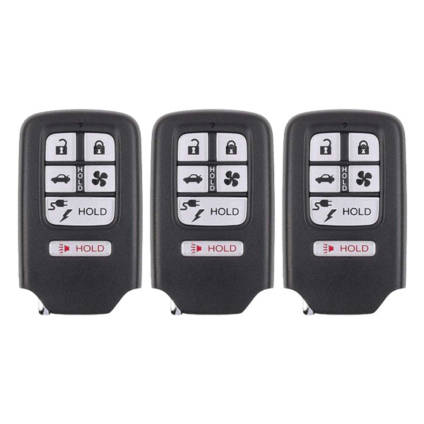 3 x 2018-2021 Honda Clarity / 6-Button Smart Key / PN: 72147-TRW-A01 / KR5V2X V42 (AFTERMARKET) (Pacl of 3) - UHS Hardware