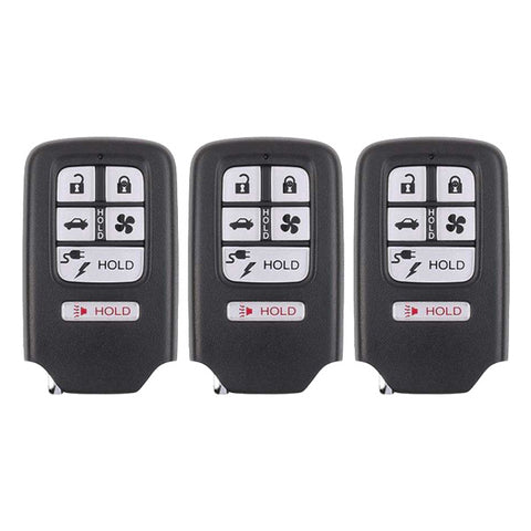 3 x 2018-2021 Honda Clarity / 6-Button Smart Key / PN: 72147-TRW-A01 / KR5V2X V42 (AFTERMARKET) (Pacl of 3) - UHS Hardware