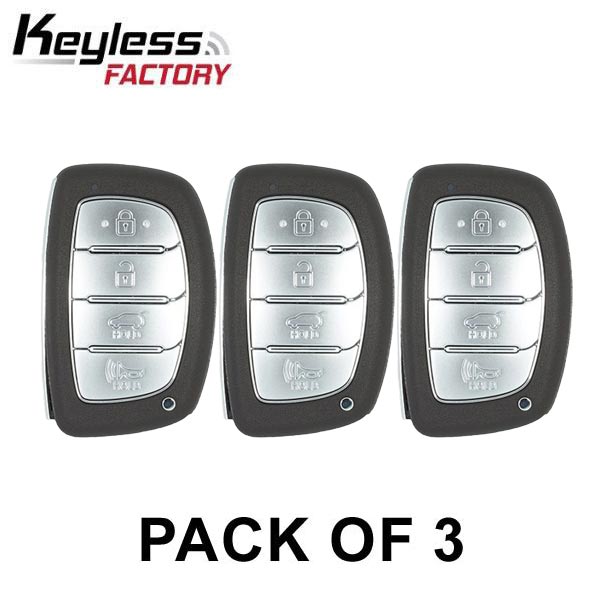 3 x 2017-2020 Hyundai Ioniq Hybrid / 4-Button Smart Key / PN: 95440-G2010 / TQ8-FOB-4F11 (AE) (AFTERMARKET) (Pack of 3) - UHS Hardware