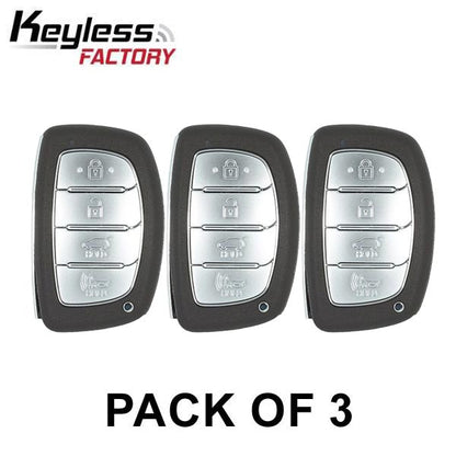 3 x 2017-2020 Hyundai Ioniq Hybrid / 4-Button Smart Key / PN: 95440-G2010 / TQ8-FOB-4F11 (AE) (AFTERMARKET) (Pack of 3) - UHS Hardware
