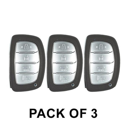 3 x 2017-2020 Hyundai Ioniq Hybrid / 4-Button Smart Key / PN: 95440-G2010 / TQ8-FOB-4F11 (AE) (AFTERMARKET) (Pack of 3) - UHS Hardware