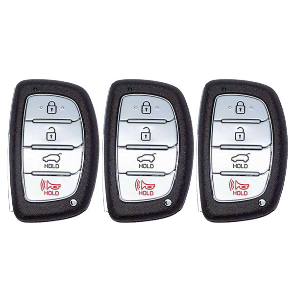 3 x 2017-2019 Hyundai Ioniq / 4-Button Smart Key / PN: 95440-G2000 / TQ8-FOB-4F11 (AFTERMARKET) (Pack of 3) - UHS Hardware