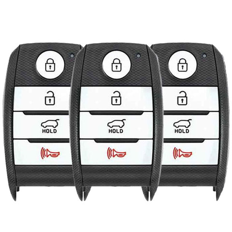 3 x 2014-2016 Kia Soul / 4-Button Smart Key / PN: 95440-B2AA0 / CQ0FN00100 (AFTERMARKET) (Pack of 3) - UHS Hardware