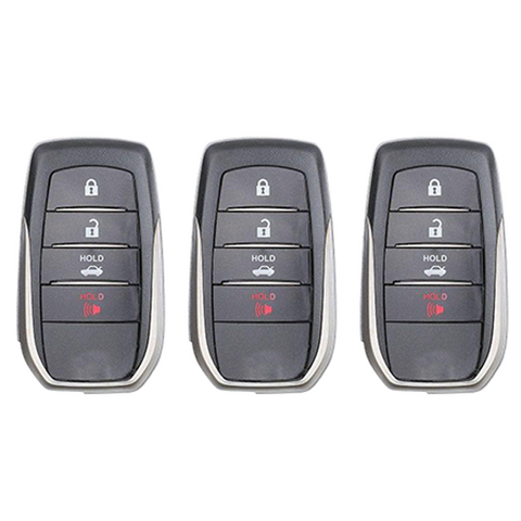 2016-2019 Toyota MIRAI / 4-Button Smart Key / PN: 89904-62020 / HYQ14FBA / AG Board 2110 (AFTERMARKET) (BUNDLE OF 3) - UHS Hardware
