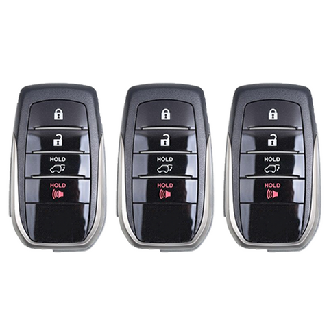 2018-2019 Toyota Land Cruiser / 4-Button Smart Key / PN: 89904-0E120 / HYQ14FBA (AG Board 2110) (AFTERMARKET) (BUNDLE OF 3) - UHS Hardware
