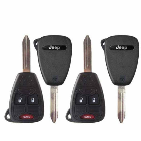 4 X 2007-2016 Jeep Patriot Compass / 3-Button Remote Head Key Pn: 68000603Aa Oht692427Aa (Oem)