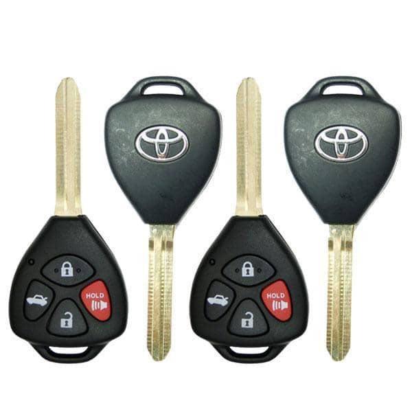 4 X 2010-2016 Toyota Corolla Venza / 4-Button Remote Head Key Pn: 89070-02270 Gq4-29T G Chip (Bundle
