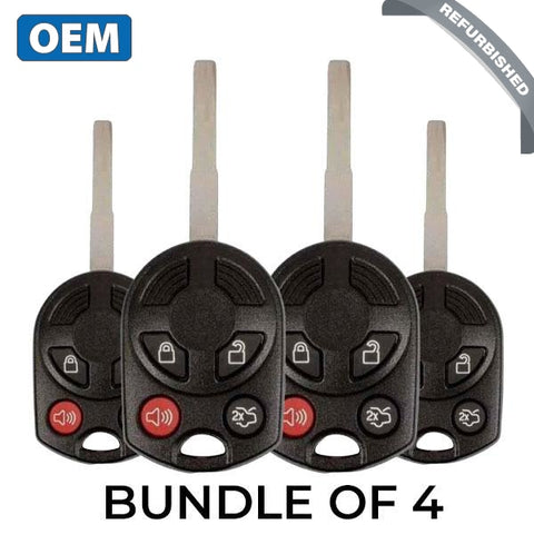 4 x 2011-2019 / Ford 4-Button Remote Head Key / PN: 164-R8046 / OUCD6000022 / HU101 HS / Chip 80 Bit (BUNDLE OF 4) - UHS Hardware