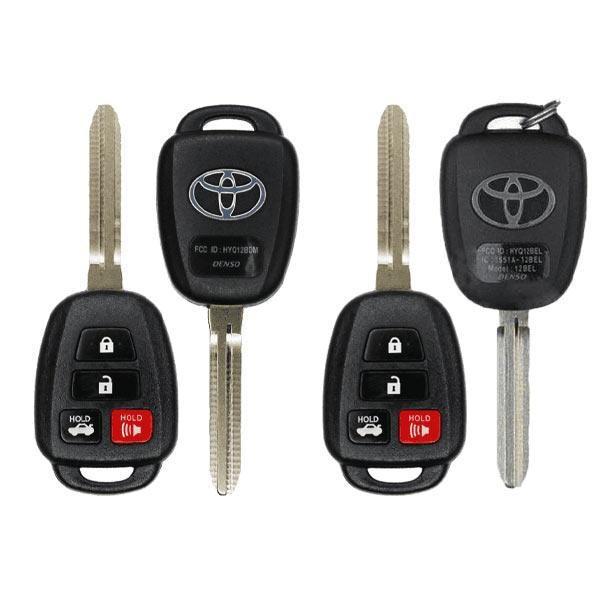 4 X 2014-2019 Toyota Corolla Camry / 4-Button Remote Head Key Hyq12Bel Hyq12Bdm (H Chip) (Oem)