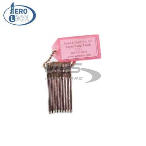 Aerolock Lexus TOY40 (Long) LXP90 Space & Depth Keys (LEX1) - UHS Hardware