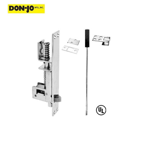 Don-Jo - 1560 - Automatic Flush Bolt - 6-3/4" Length - 1" Width - UHS Hardware