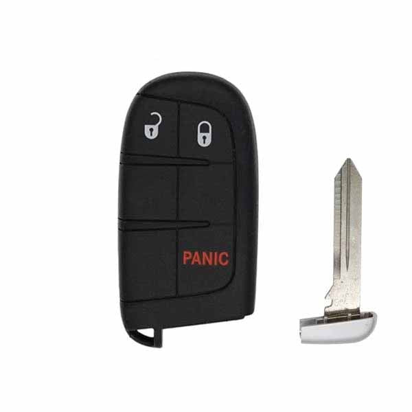 2011-2019 Dodge Chrysler Jeep / 3-Button Smart Key SHELL w/ "Tombstone" Style (SKS-CHY-1446-3) - UHS Hardware