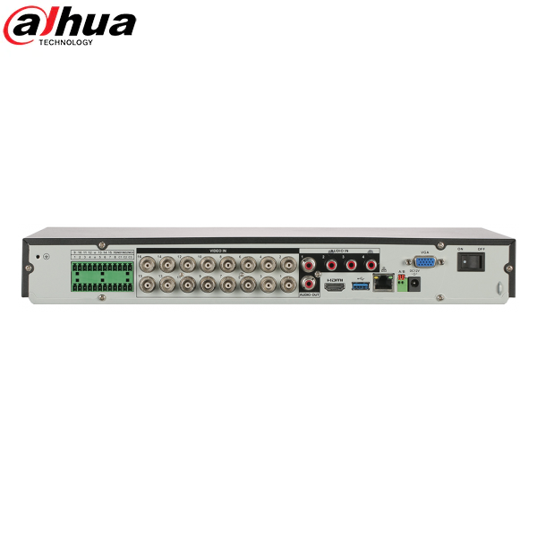 Dahua / HDCVI DVR / 16 Channels / Analytics+/1U / Penta-brid / 8MP / 4k / 4TB HDD / X72A3A4 - UHS Hardware