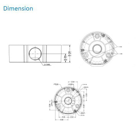 Uniview / Fixed Dome Junction Box / UNV-JB03-G - UHS Hardware