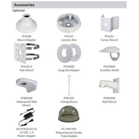 Dahua / IP Camera / 4MP Bullet / 2.7 mm-13.5 mm Motorized Vari-focal Lens / WDR / IP67 / IK10 / ePoE / Starlight / 5 Year Warranty / DH-N43AM5Z - UHS Hardware
