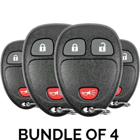 4 x 2007-2017 GM / 3-Button Keyless Entry Remote / OUC60270 (BUNDLE OF 4) - UHS Hardware