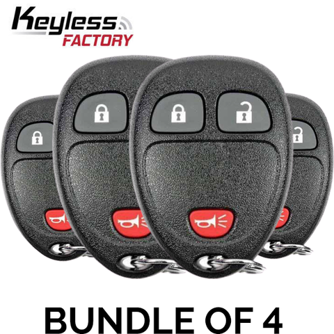 4 x 2007-2017 GM / 3-Button Keyless Entry Remote / OUC60270 (BUNDLE OF 4) - UHS Hardware