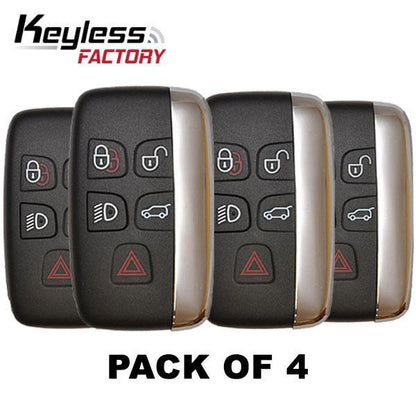 4 x 2011-2019 Jaguar Land Rover Range Rover / 5-Button Smart Key / PN: 5E0B40287 / KOBJTF10A (RSK-LR-F10A) - UHS Hardware