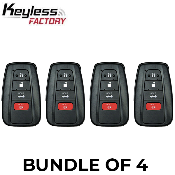 2019 Toyota Avalon / 4-Button Smart Key / HYQ14FBE / 0410 (AFTERMARKET) (BUNDLE OF 4) - UHS Hardware