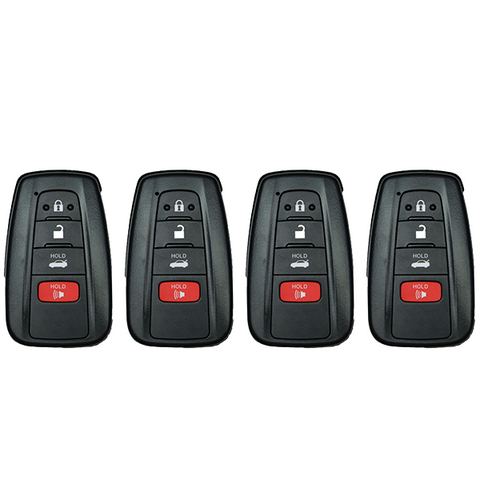 2019 Toyota Avalon / 4-Button Smart Key / HYQ14FBE / 0410 (AFTERMARKET) (BUNDLE OF 4) - UHS Hardware
