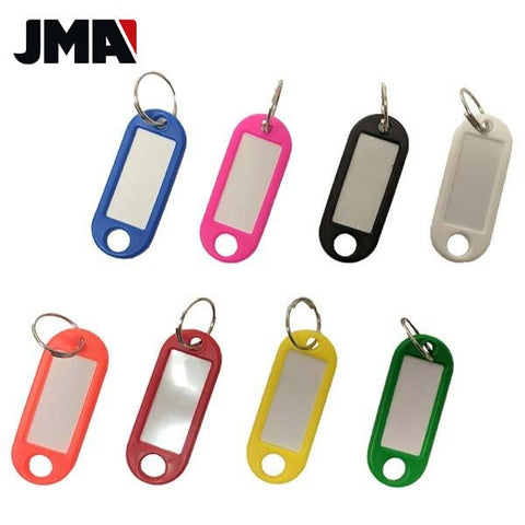 50 Pack of Key ID Tags w/ Ring & Hole Assorted Colors (JMA M2) - UHS Hardware