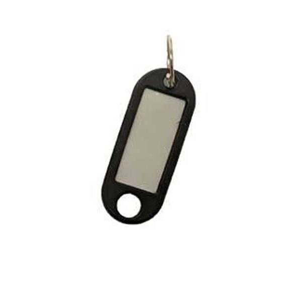 50 Pack of Key ID Tags w/ Ring & Hole - Black (JMA M2) - UHS Hardware