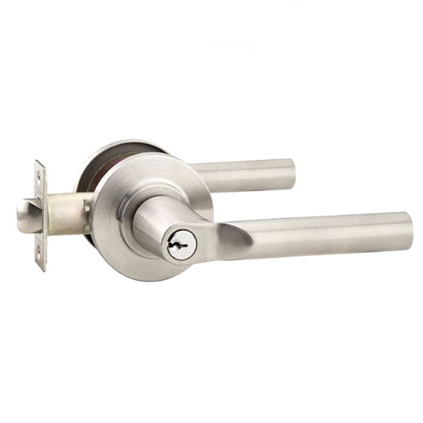 EMTEK - S901 - Trim Leverset - "C" Keyway - 2 3/8" Backset - Hanover Lever - Disc Rosette - Stainless Steel - UHS Hardware