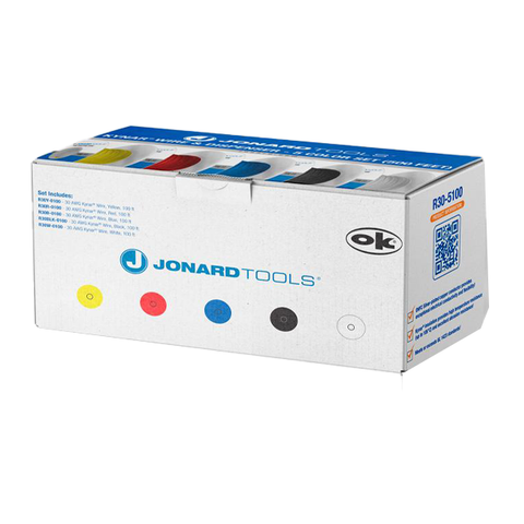 Jonard Tools - Kynar Wire & Dispenser Box - 5 Color Set (500 ft) - UHS Hardware