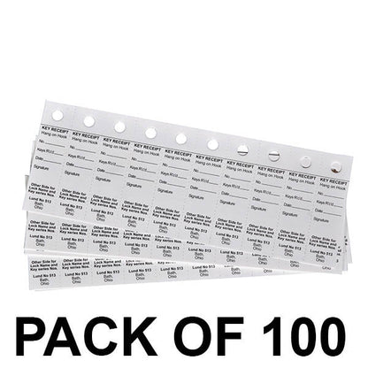 Lund - 513 - Key Receipt Cards - (Pack of 100)